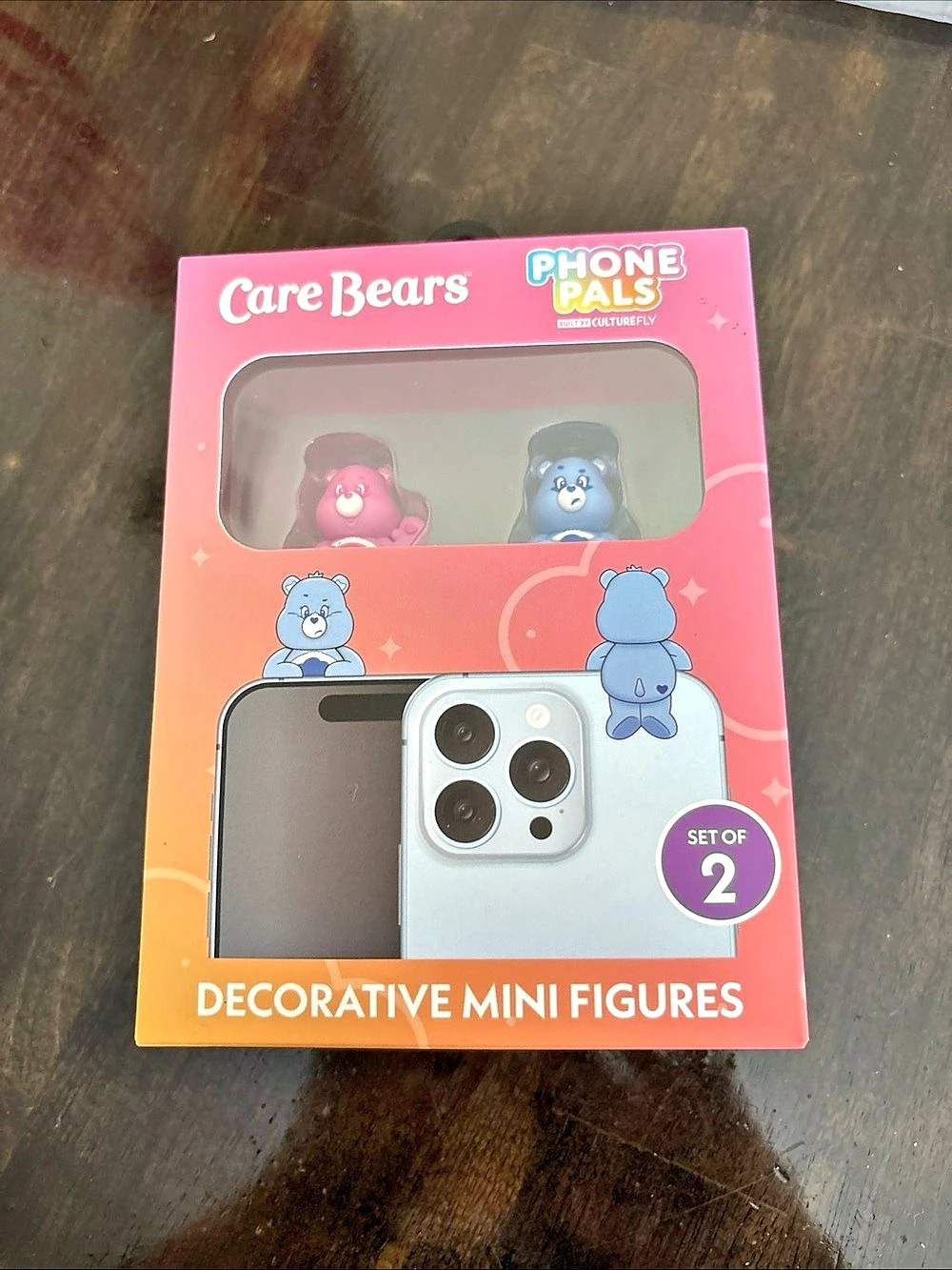 Care Bears Phone Pals Decorative Mini Figures Set of 2